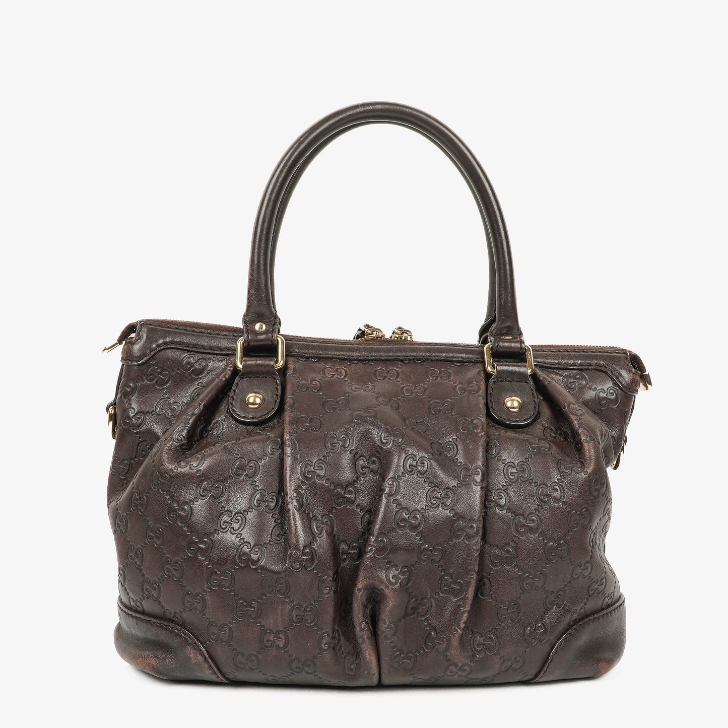 Gucci Suckey Hobo-Tasche aus Guccissima Leder