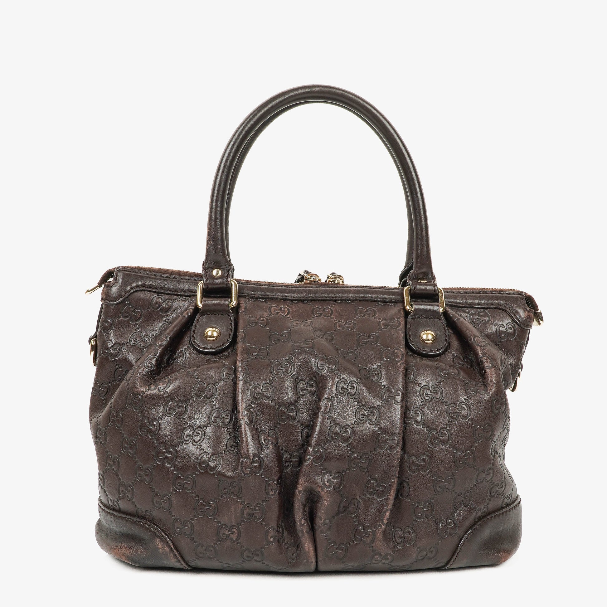 Gucci Suckey Hobo-Tasche aus Guccissima Leder