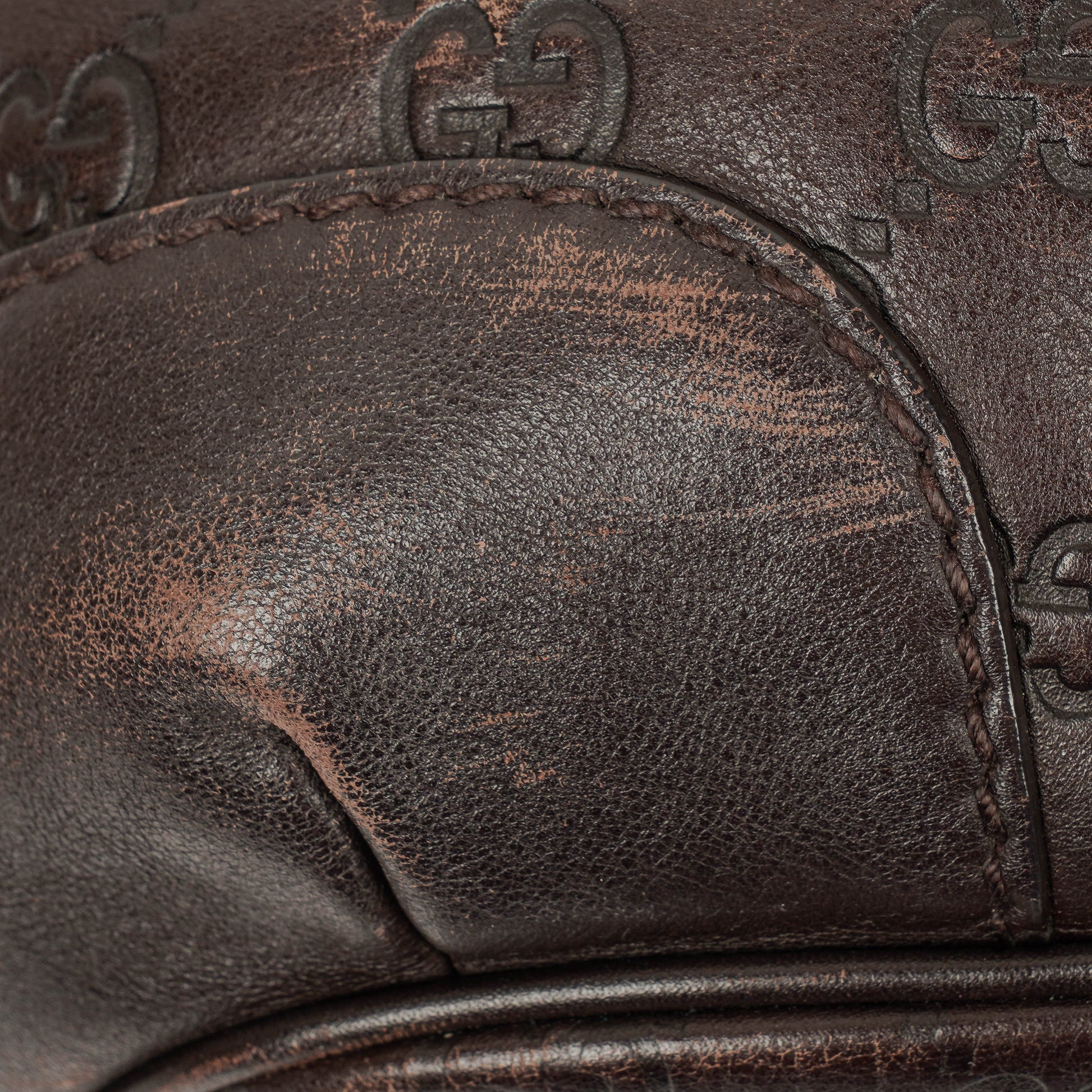 Gucci Suckey Hobo-Tasche aus Guccissima Leder