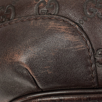 Gucci Suckey Hobo-Tasche aus Guccissima Leder