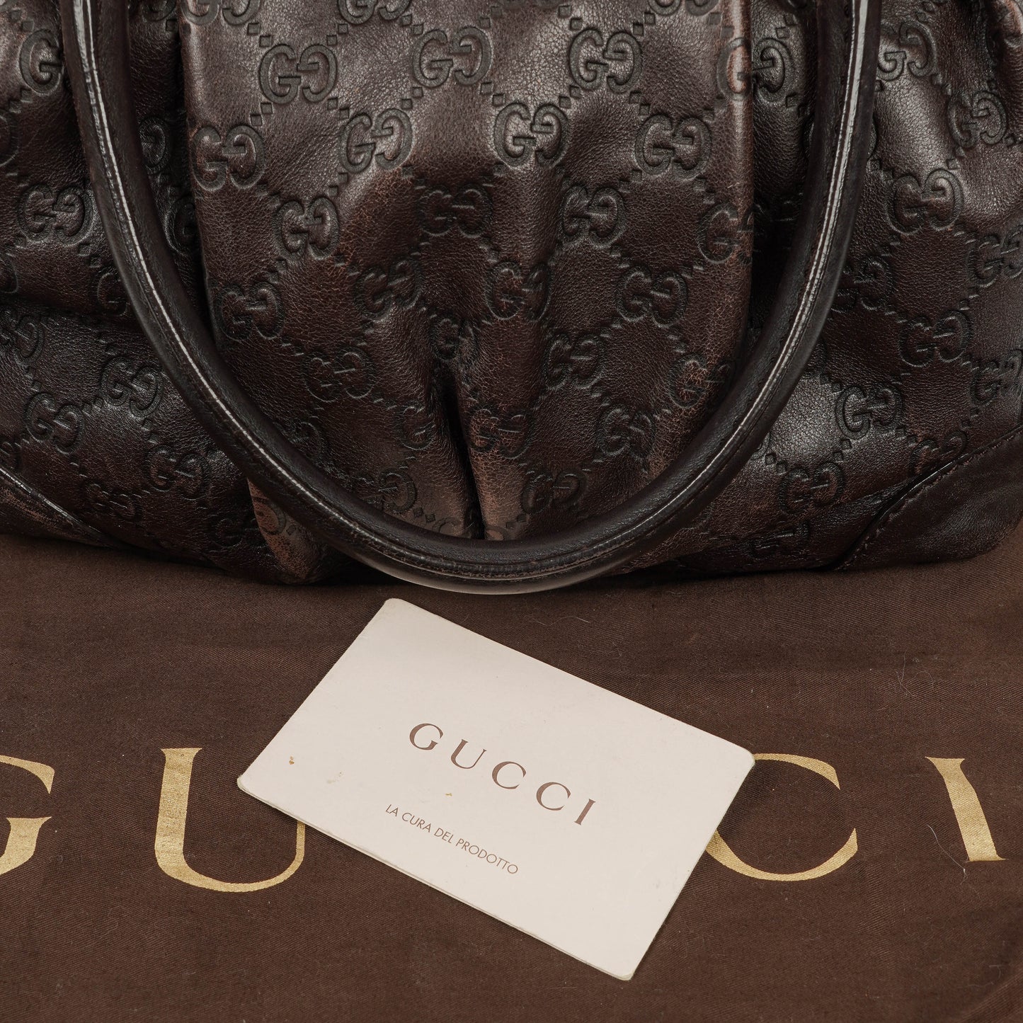 Gucci Suckey Hobo-Tasche aus Guccissima Leder