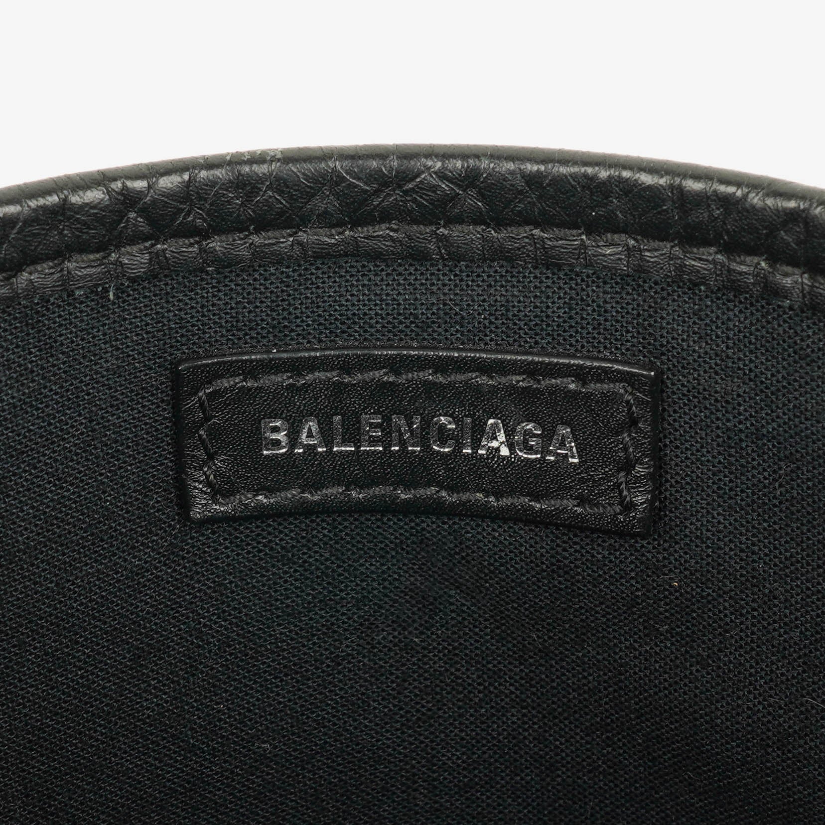 Balenciaga Cabas XS aus Navy Canvas und Kalbsleder mit Logo-Print