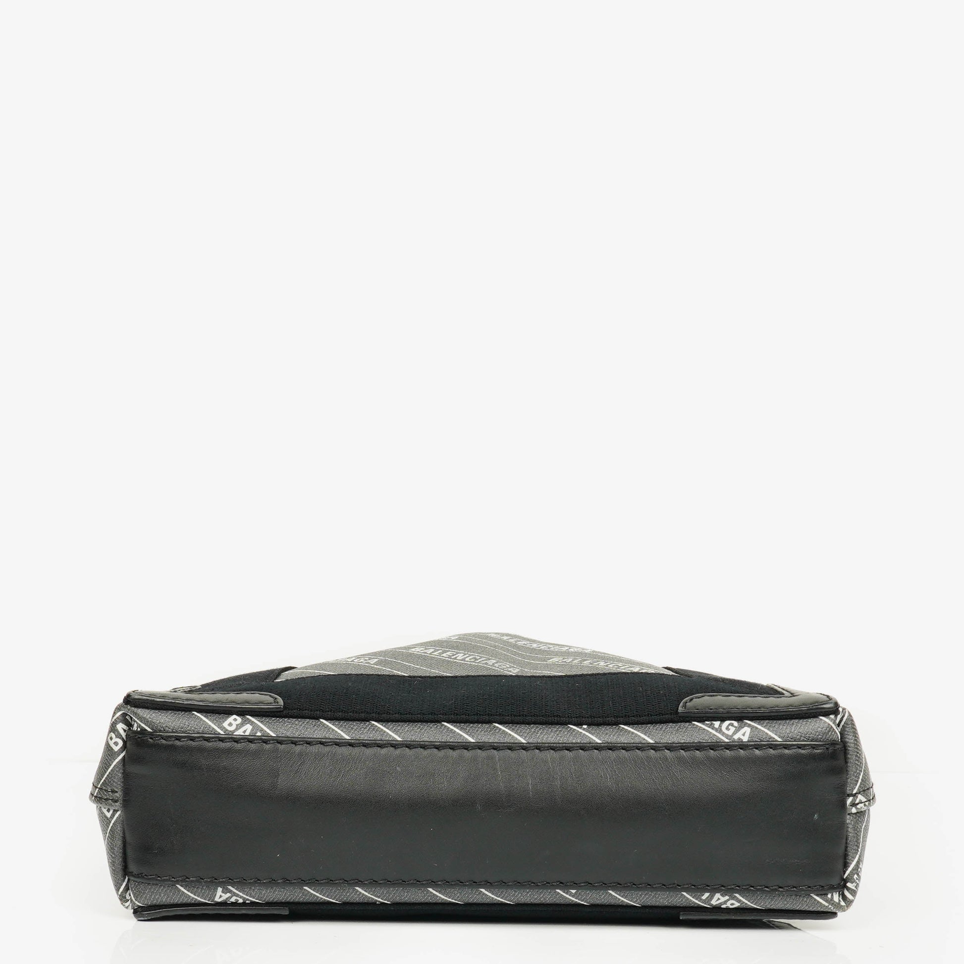 Balenciaga Cabas XS aus Navy Canvas und Kalbsleder mit Logo-Print