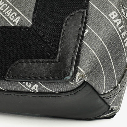 Balenciaga Cabas XS aus Navy Canvas und Kalbsleder mit Logo-Print