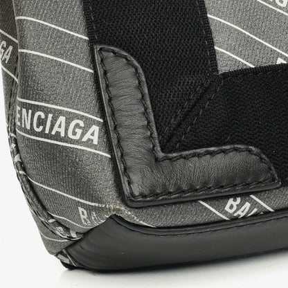 Balenciaga Cabas XS aus Navy Canvas und Kalbsleder mit Logo-Print