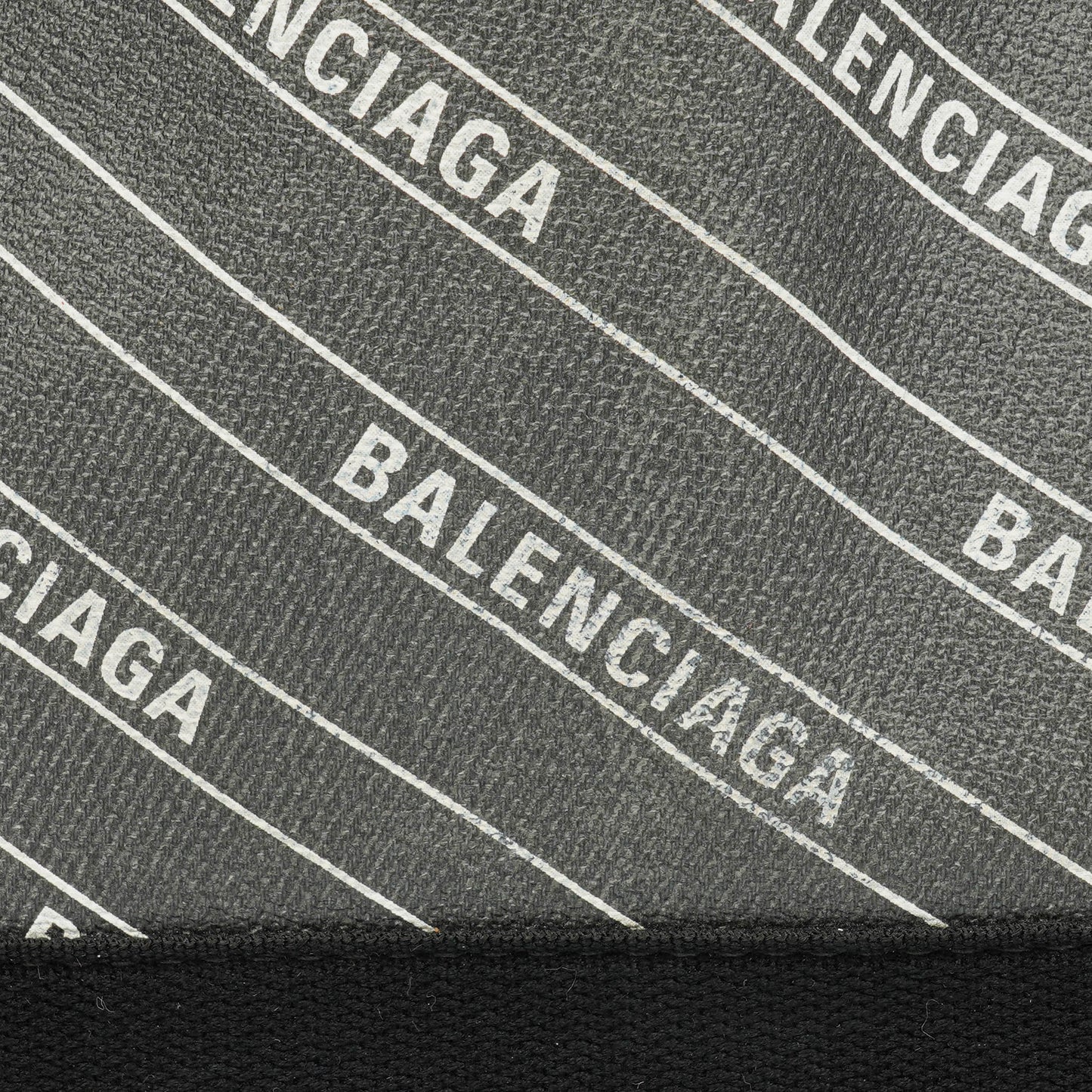 Balenciaga Cabas XS aus Navy Canvas und Kalbsleder mit Logo-Print