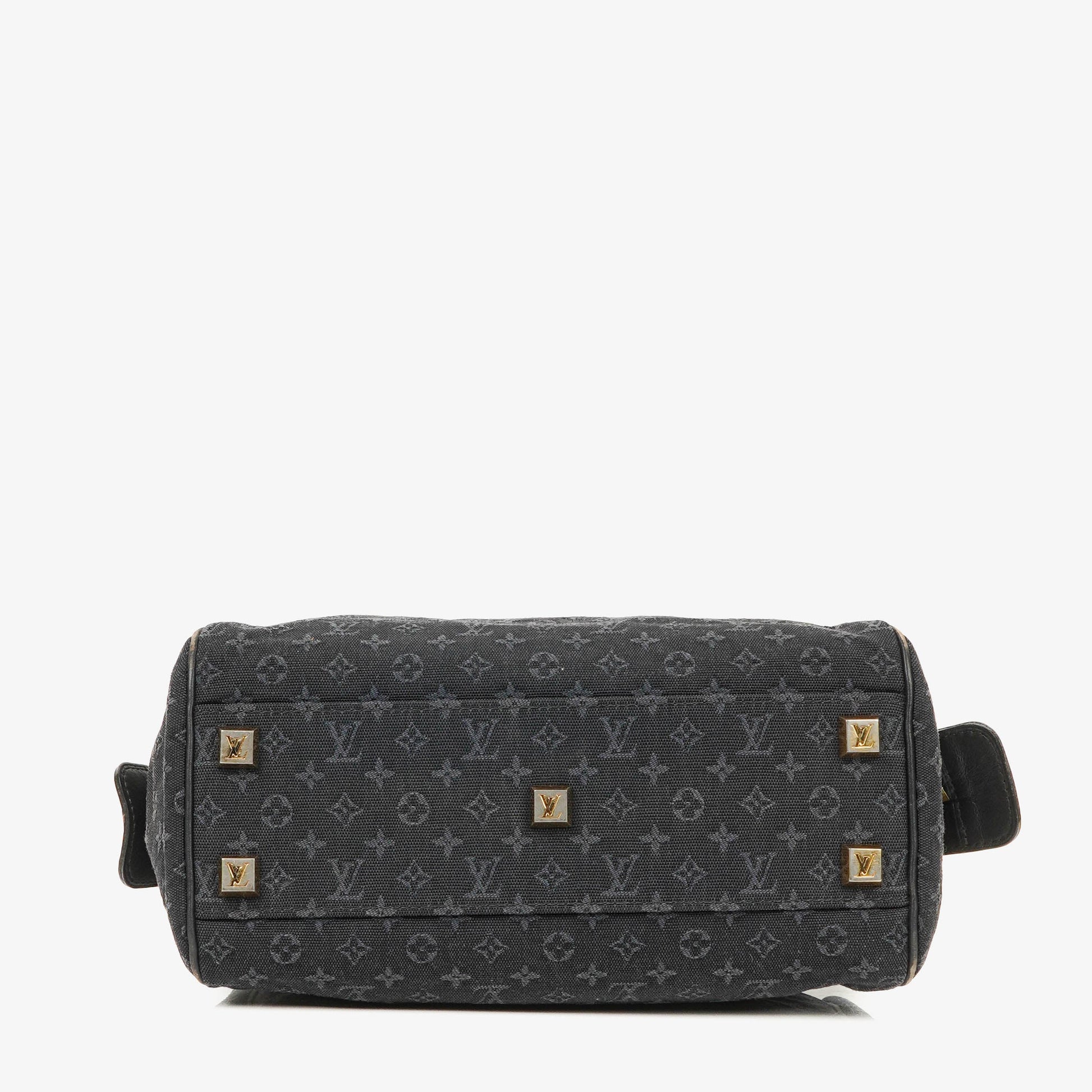Louis Vuitton Josephine PM Tasche in Navy aus Mini Lin