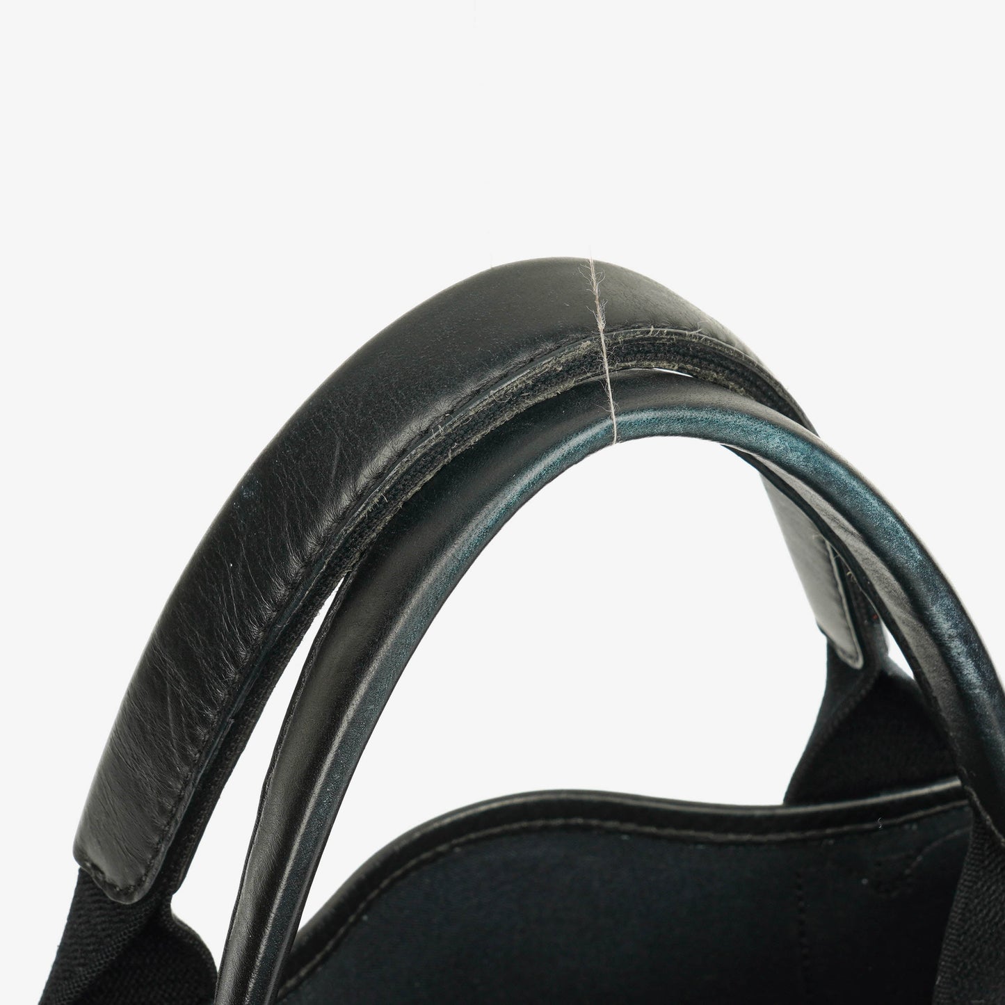 Balenciaga Cabas XS aus Navy Canvas und Kalbsleder mit Logo-Print