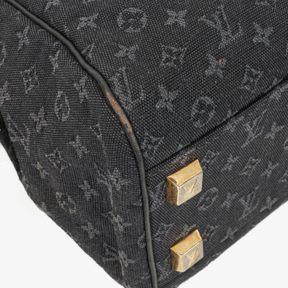 Louis Vuitton Josephine PM Tasche in Navy aus Mini Lin