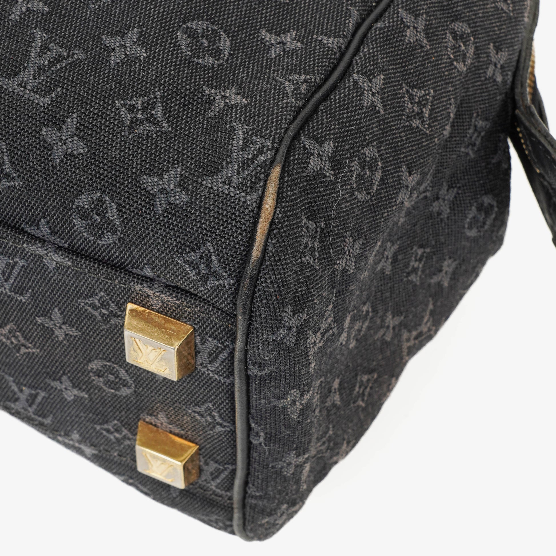 Louis Vuitton Josephine PM Tasche in Navy aus Mini Lin