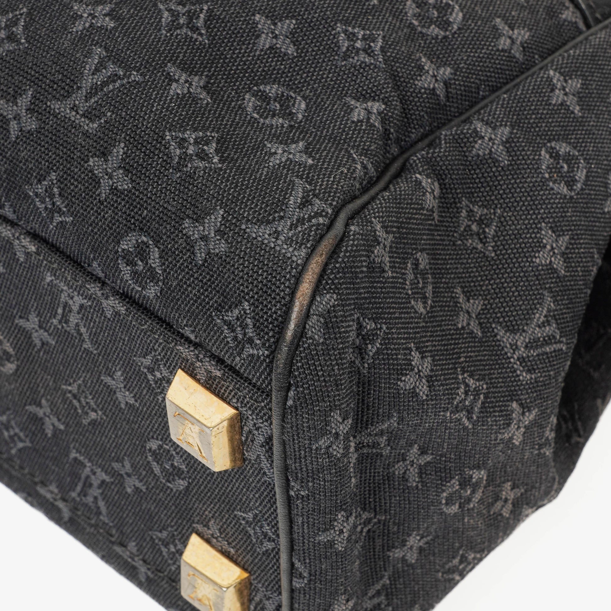 Louis Vuitton Josephine PM Tasche in Navy aus Mini Lin
