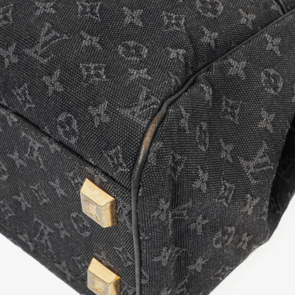 Louis Vuitton Josephine PM Tasche in Navy aus Mini Lin