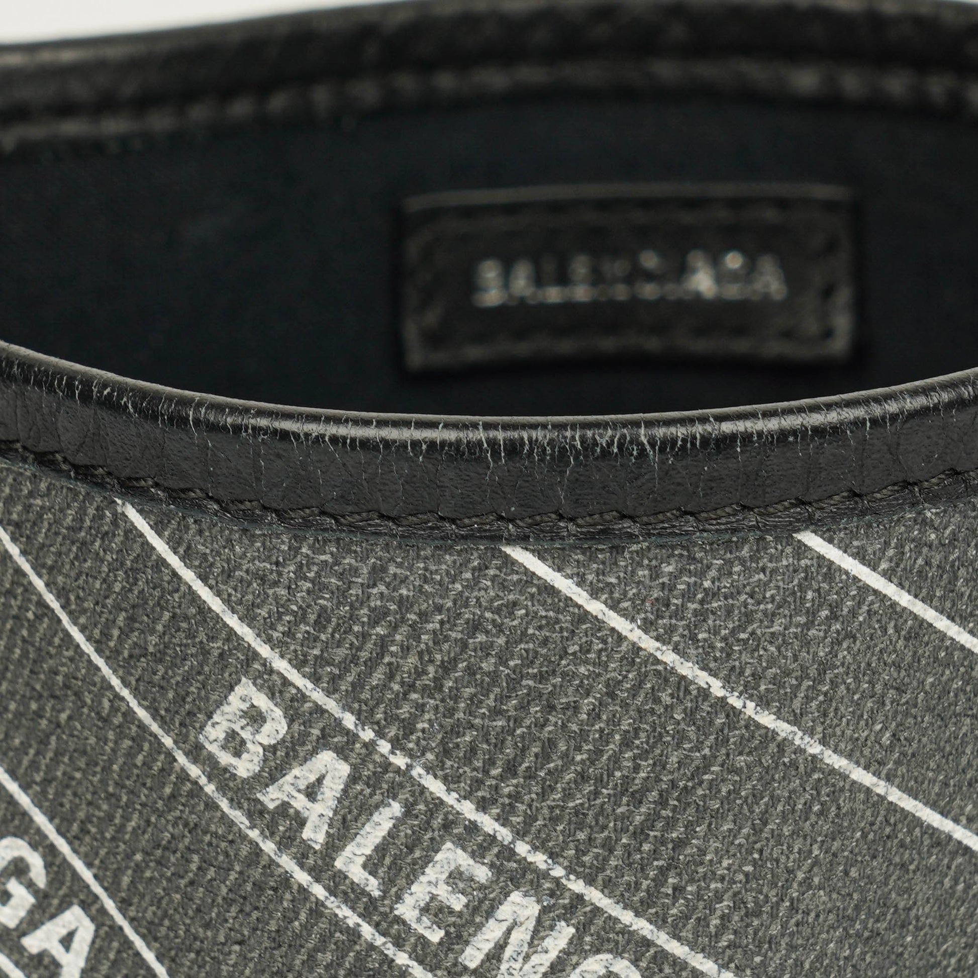 Balenciaga Cabas XS aus Navy Canvas und Kalbsleder mit Logo-Print