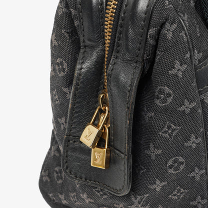 Louis Vuitton Josephine PM Tasche in Navy aus Mini Lin