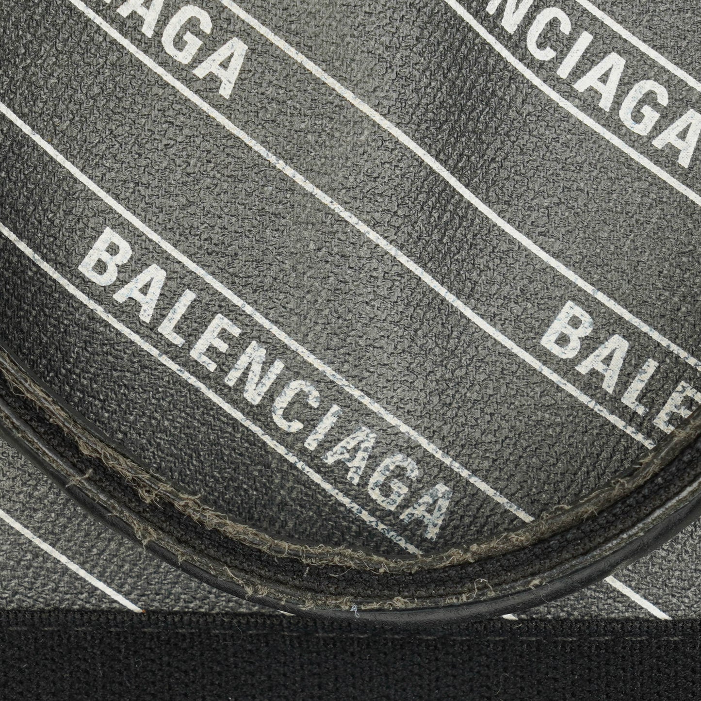 Balenciaga Cabas XS aus Navy Canvas und Kalbsleder mit Logo-Print