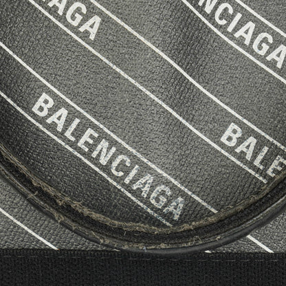 Balenciaga Cabas XS aus Navy Canvas und Kalbsleder mit Logo-Print
