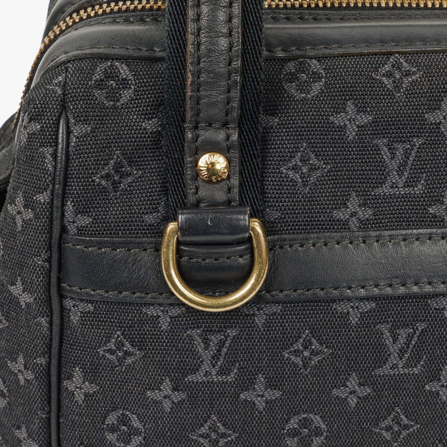Louis Vuitton Josephine PM Tasche in Navy aus Mini Lin