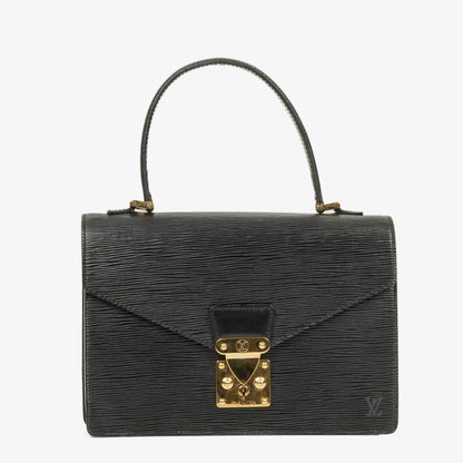 Louis Vuitton Concorde Tasche aus schwarzem Epi Leder