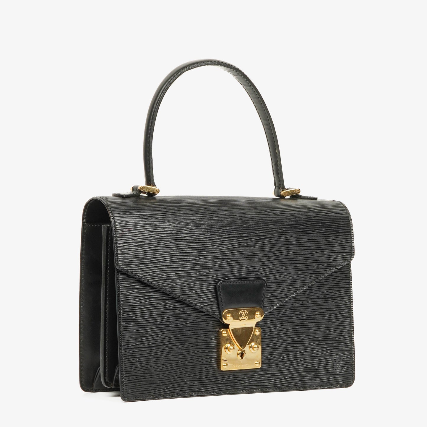 Louis Vuitton Concorde Tasche aus schwarzem Epi Leder
