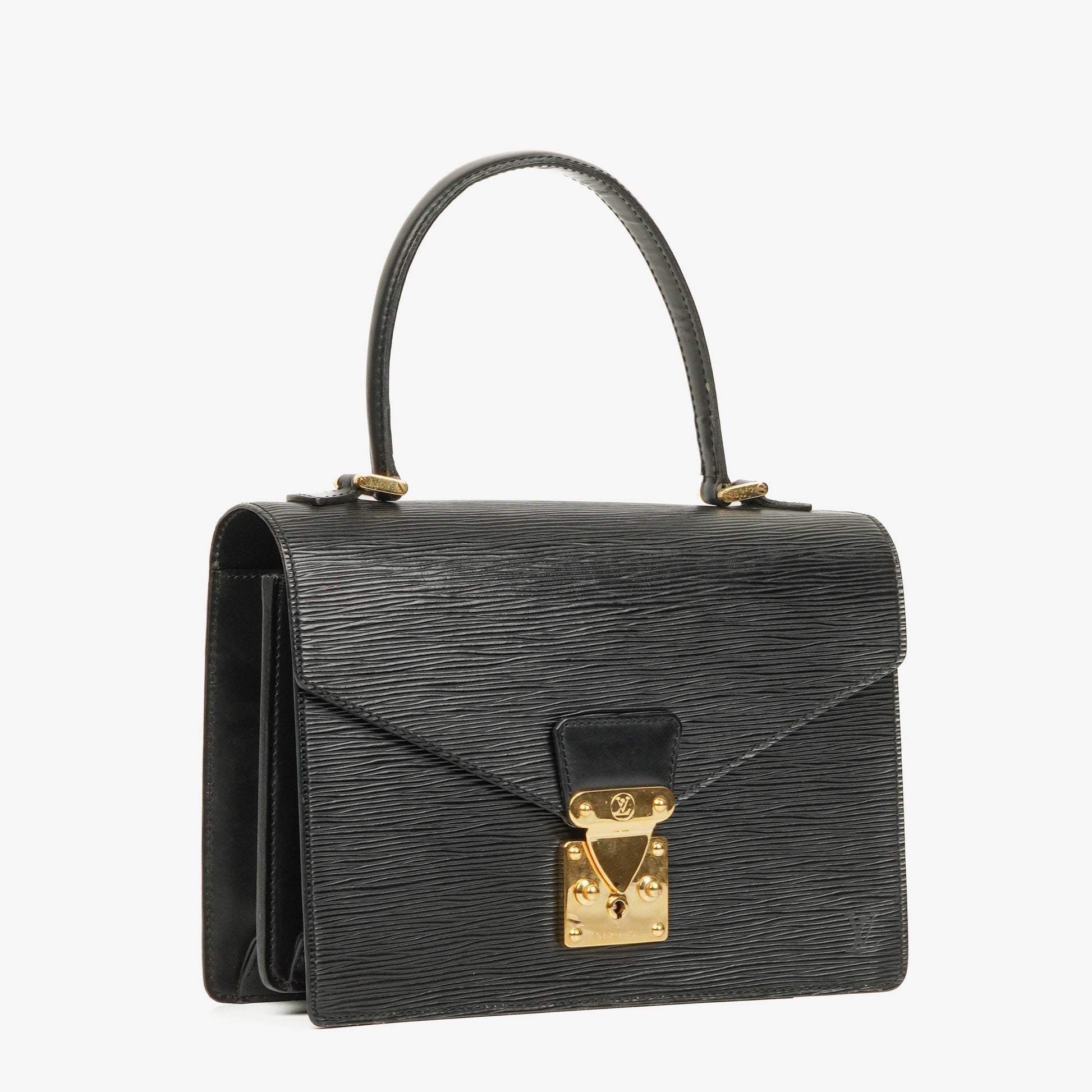 Louis Vuitton Concorde Tasche aus schwarzem Epi Leder