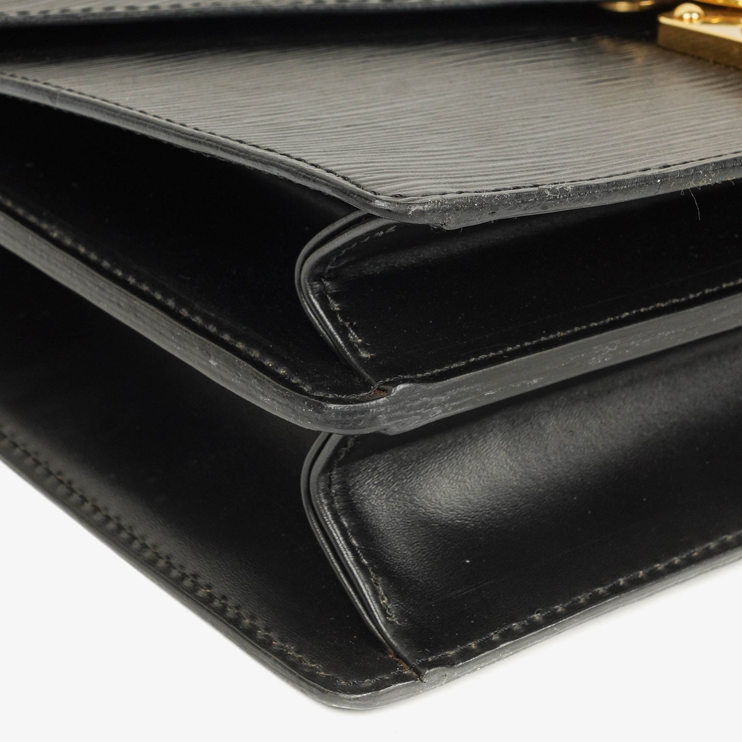 Louis Vuitton Concorde Tasche aus schwarzem Epi Leder