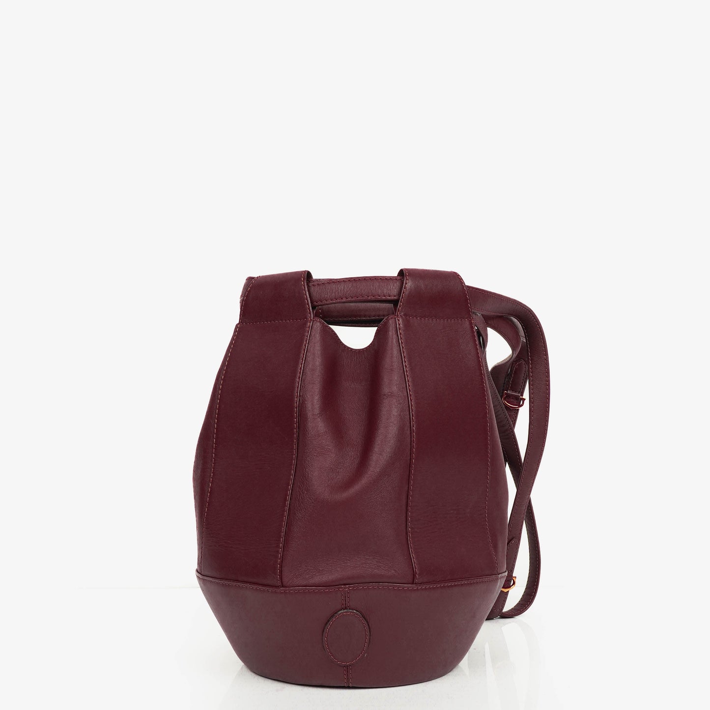 Cartier Must de Cartier kleine Bucket-Tasche aus burgunderrotem Leder