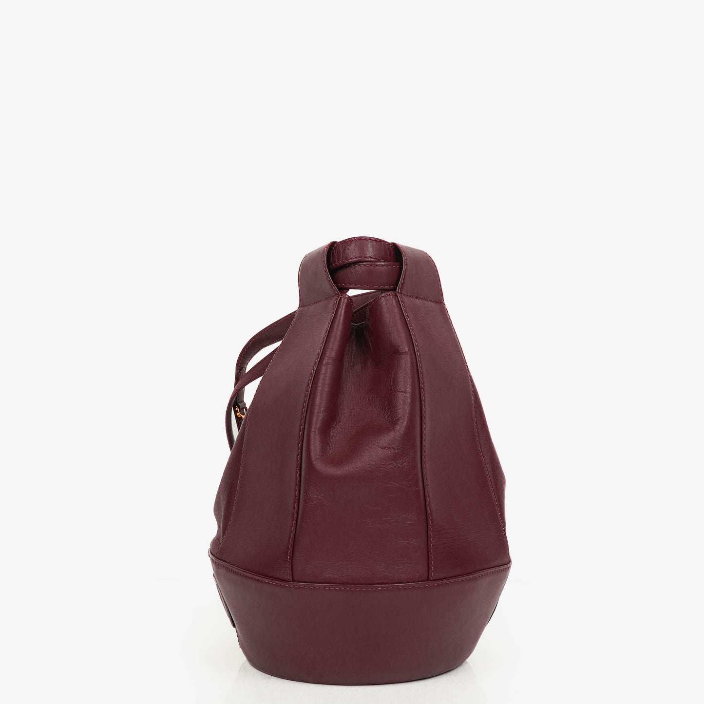 Cartier Must de Cartier kleine Bucket-Tasche aus burgunderrotem Leder