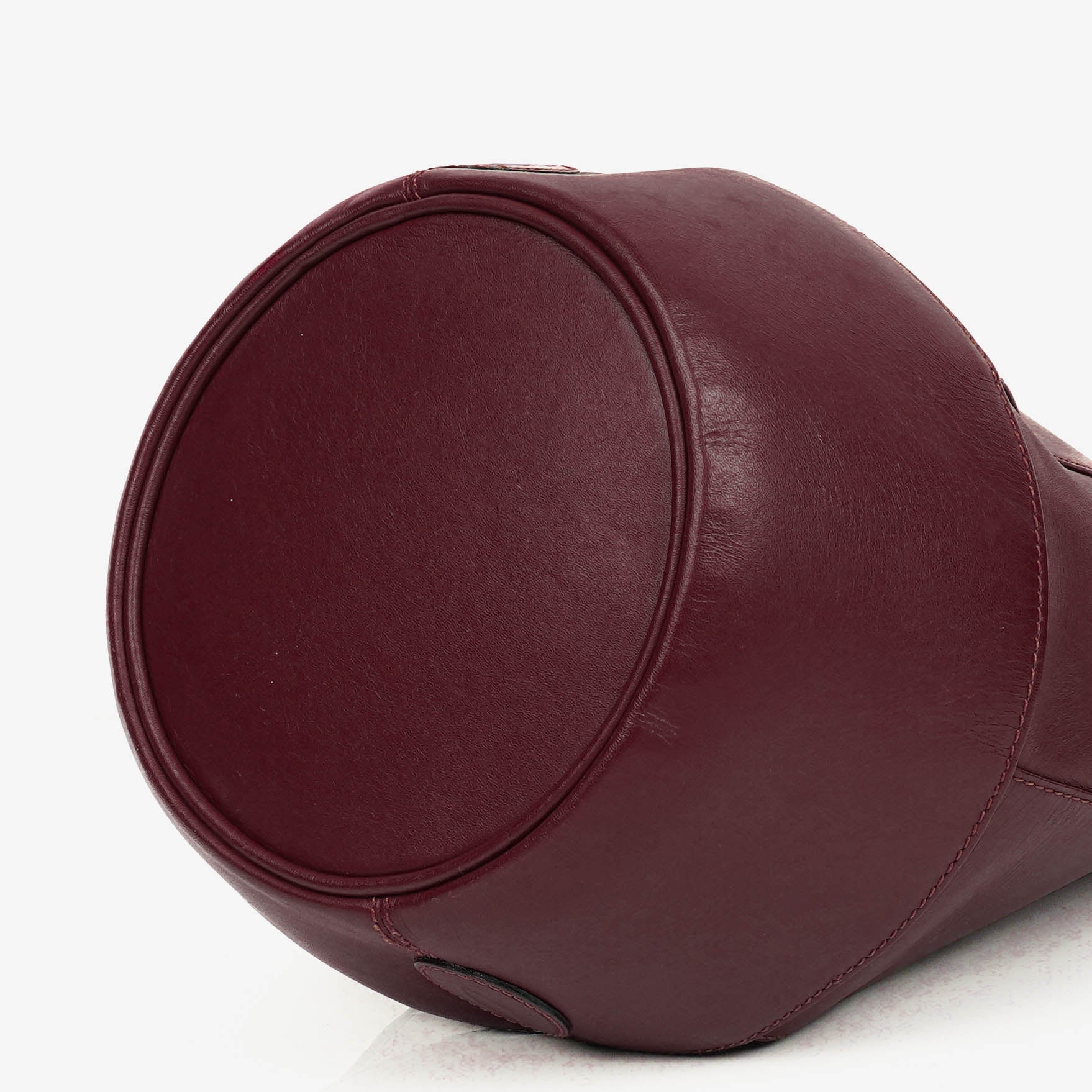 Cartier Must de Cartier kleine Bucket-Tasche aus burgunderrotem Leder