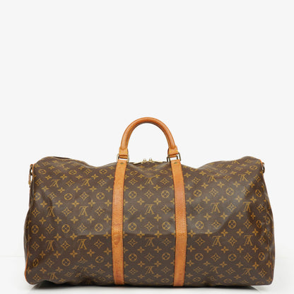 Louis Vuitton Keepall 60 Bandoulière Reisetasche aus Monogram Canvas