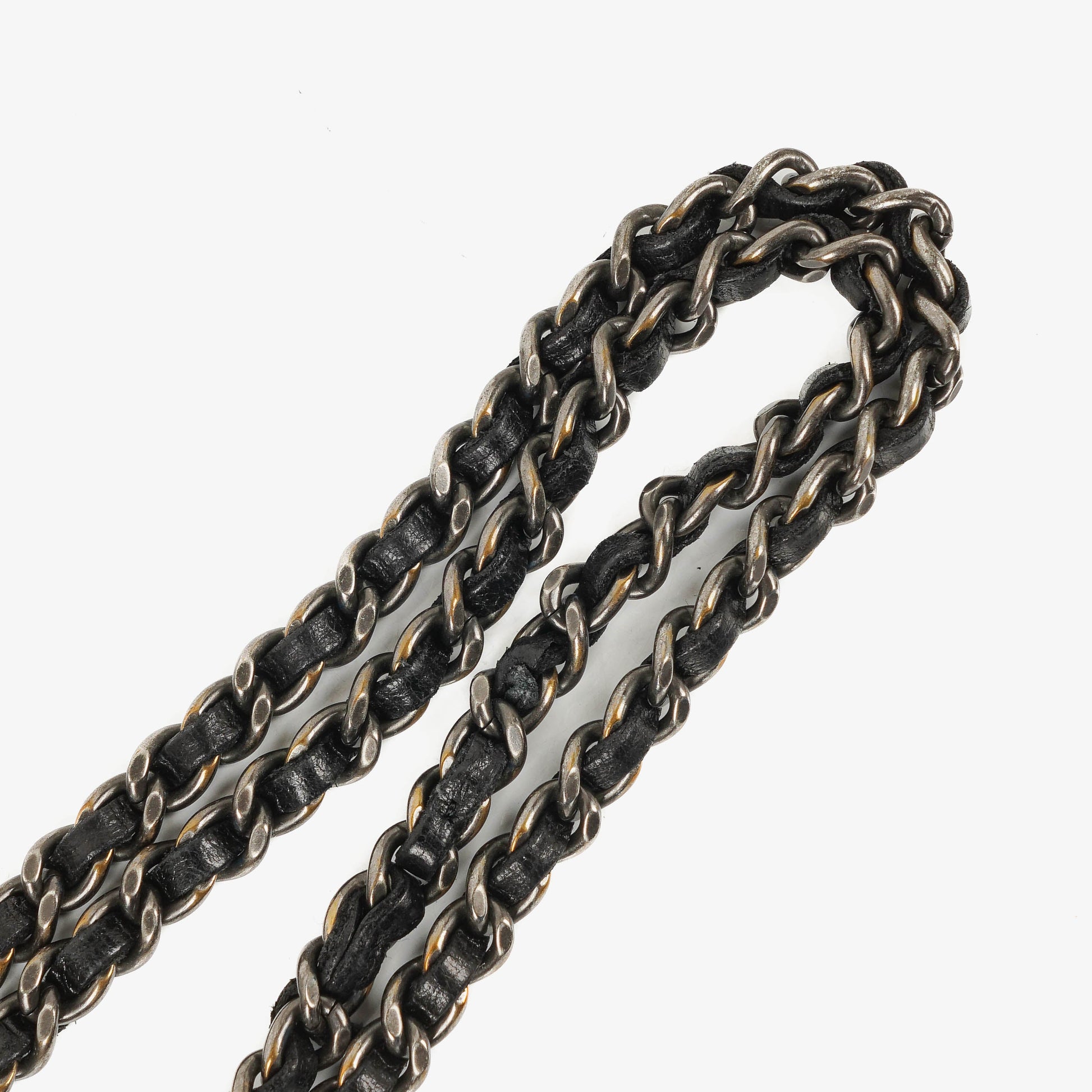 CHANEL Single Flap Bag aus schwarzem gestepptem Leder