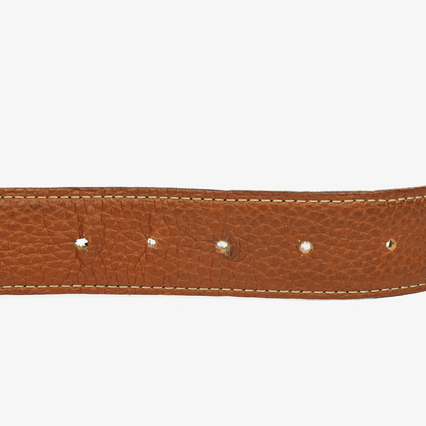 Hermès H Gürtel 30 mm aus schwarzem Togo-Leder mit goldfarbener Hardware, Größe 85