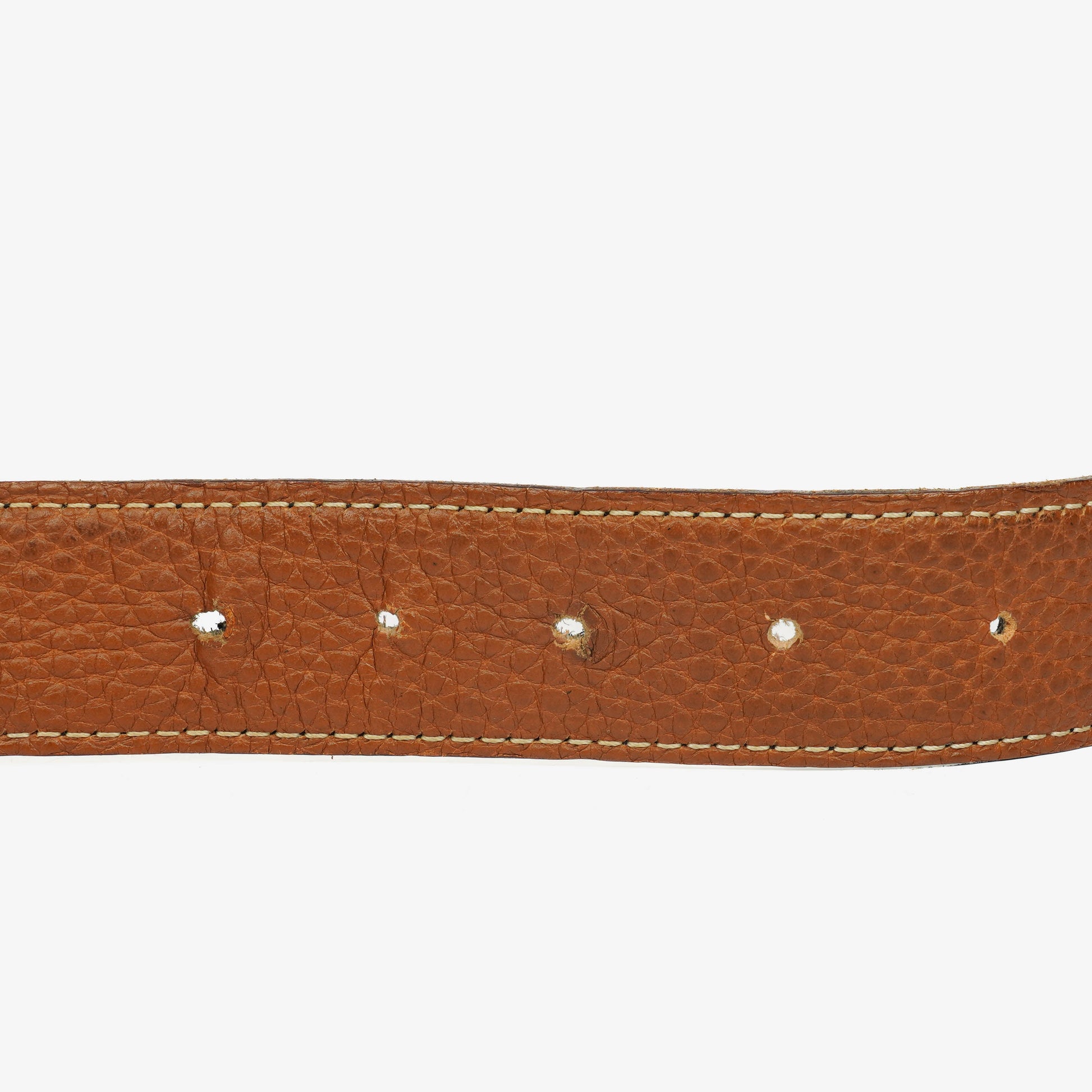 Hermès H Gürtel 30 mm aus schwarzem Togo-Leder mit goldfarbener Hardware, Größe 85