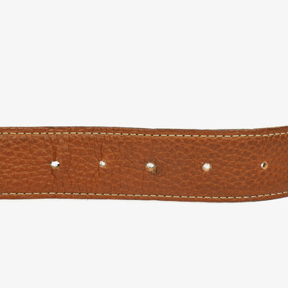 Hermès H Gürtel 30 mm aus schwarzem Togo-Leder mit goldfarbener Hardware, Größe 85