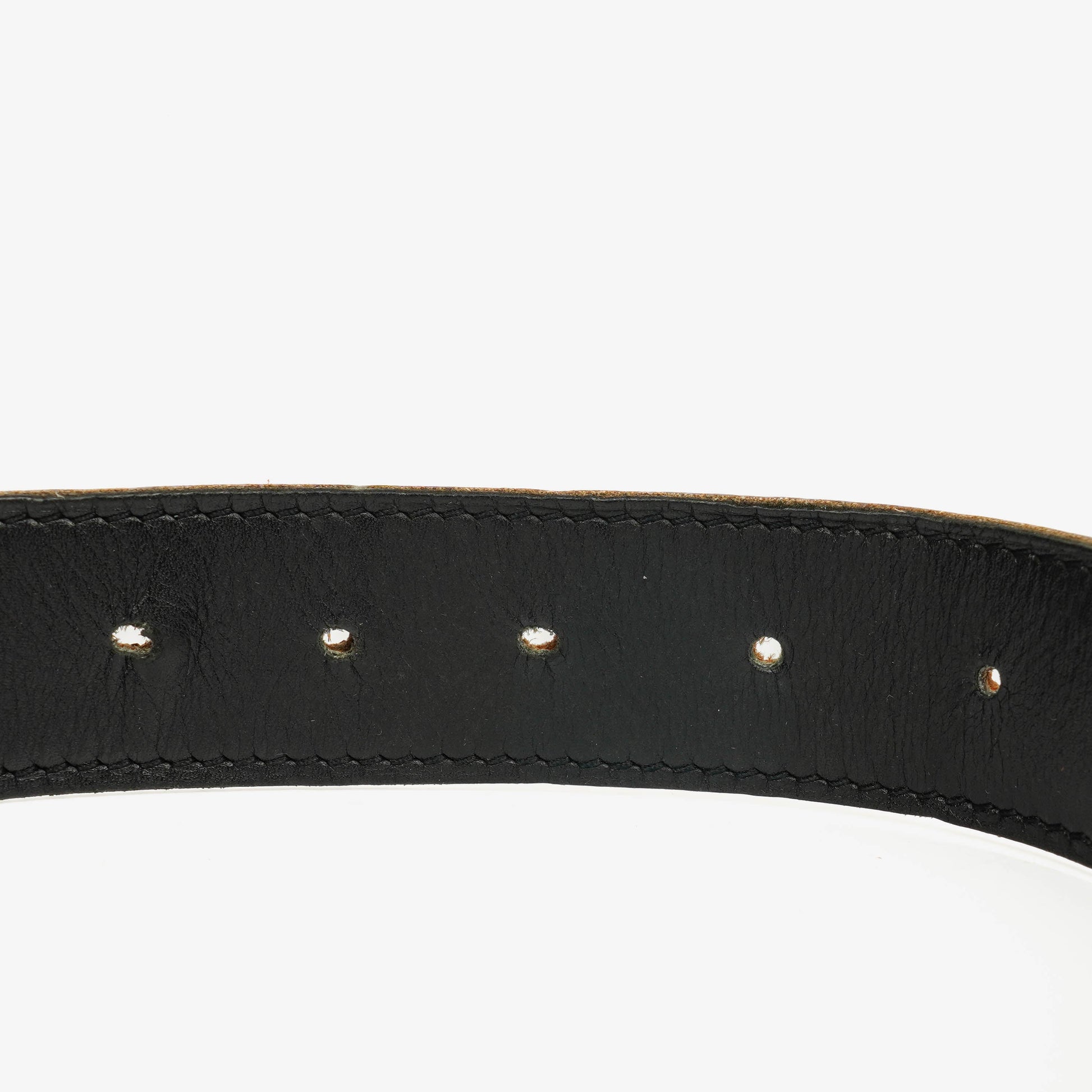 Hermès H Gürtel 30 mm aus schwarzem Togo-Leder mit goldfarbener Hardware, Größe 85