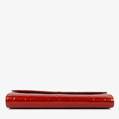 Louis Vuitton Sarah Geldbörse in Rouge Rot aus Monogram Vernis
