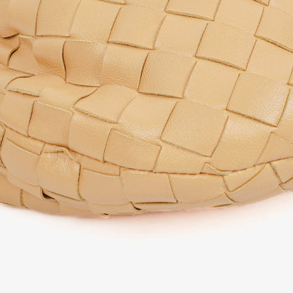 Bottega Veneta Mini Jodie Tasche aus beigem Leder