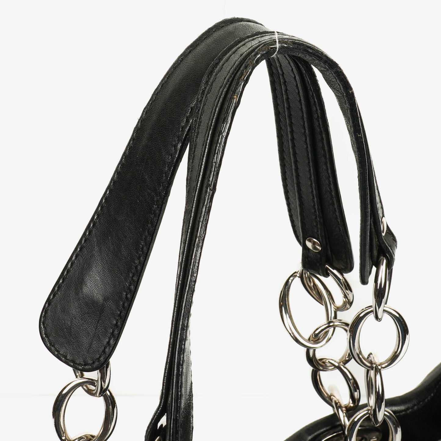 Christian Dior Soft Shopping Tote aus schwarzem Leder