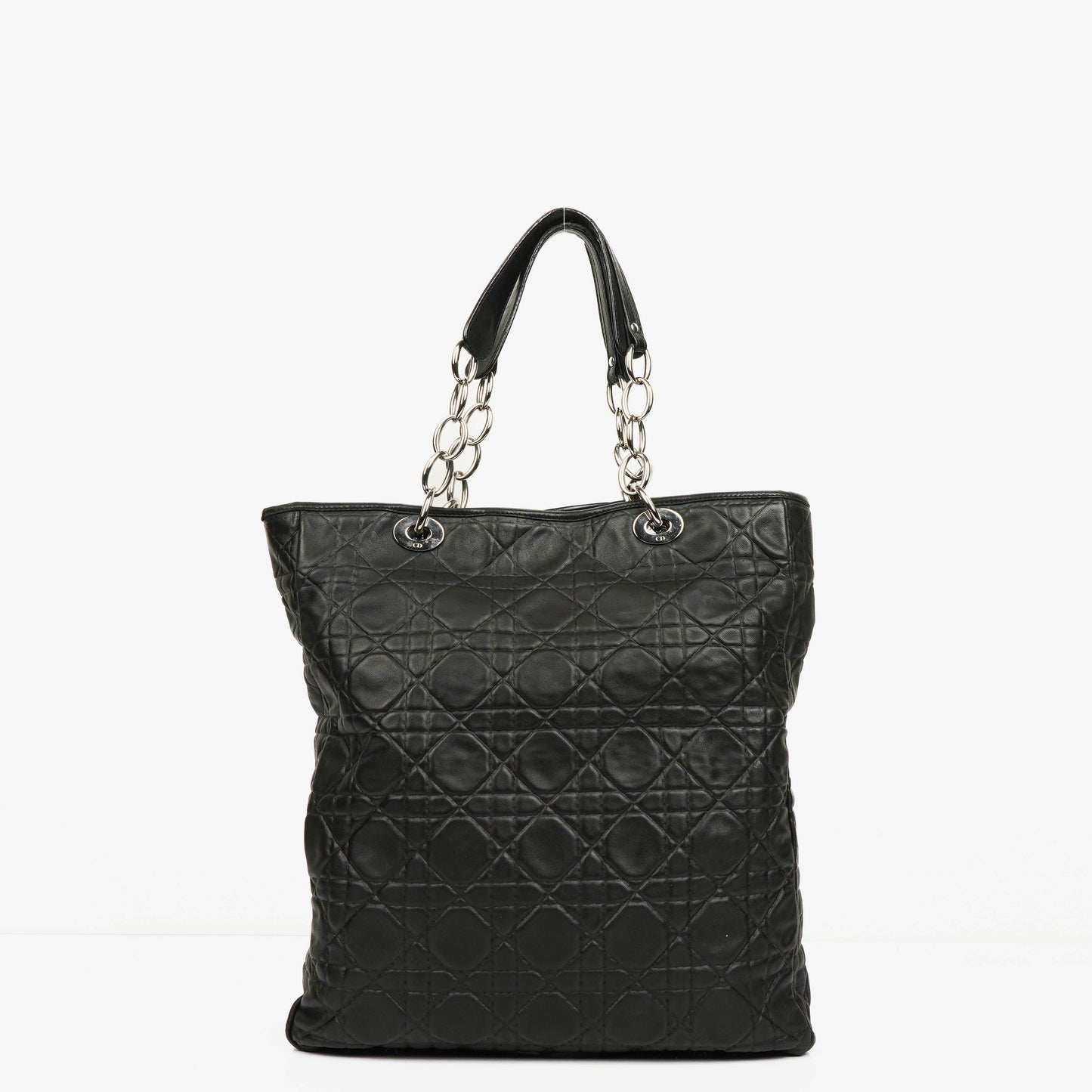 Christian Dior Soft Shopping Tote aus schwarzem Leder