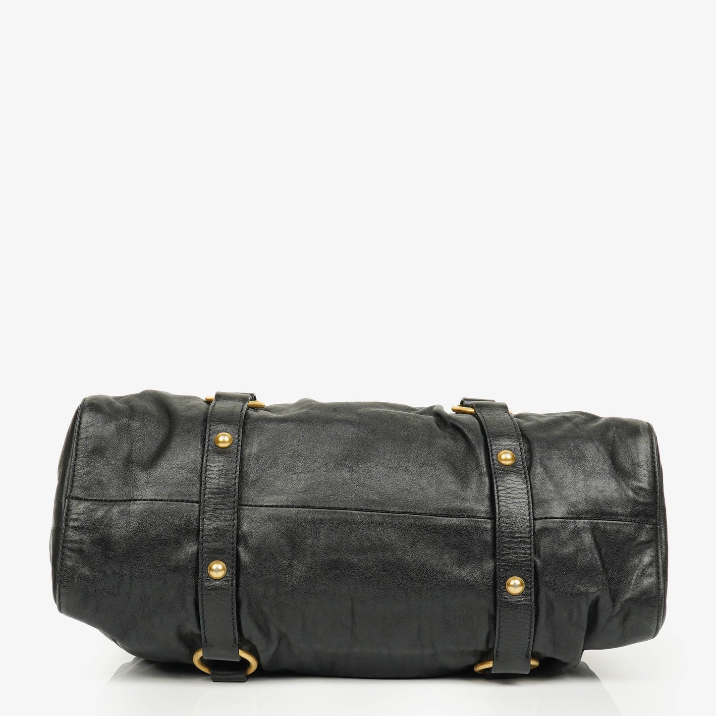 Miu Miu Vitello Satchel Tasche in Schwarz