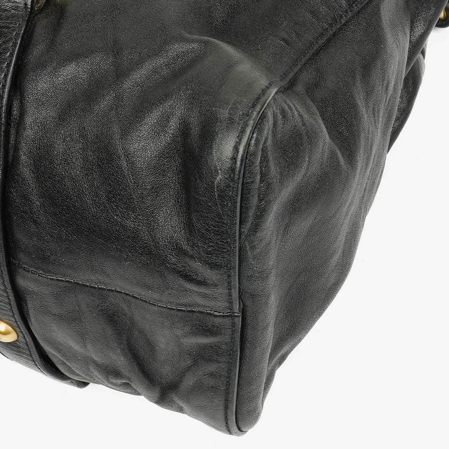 Miu Miu Vitello Satchel Tasche in Schwarz