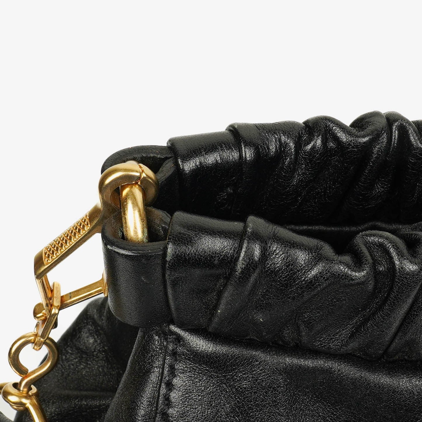 Miu Miu Vitello Satchel Tasche in Schwarz