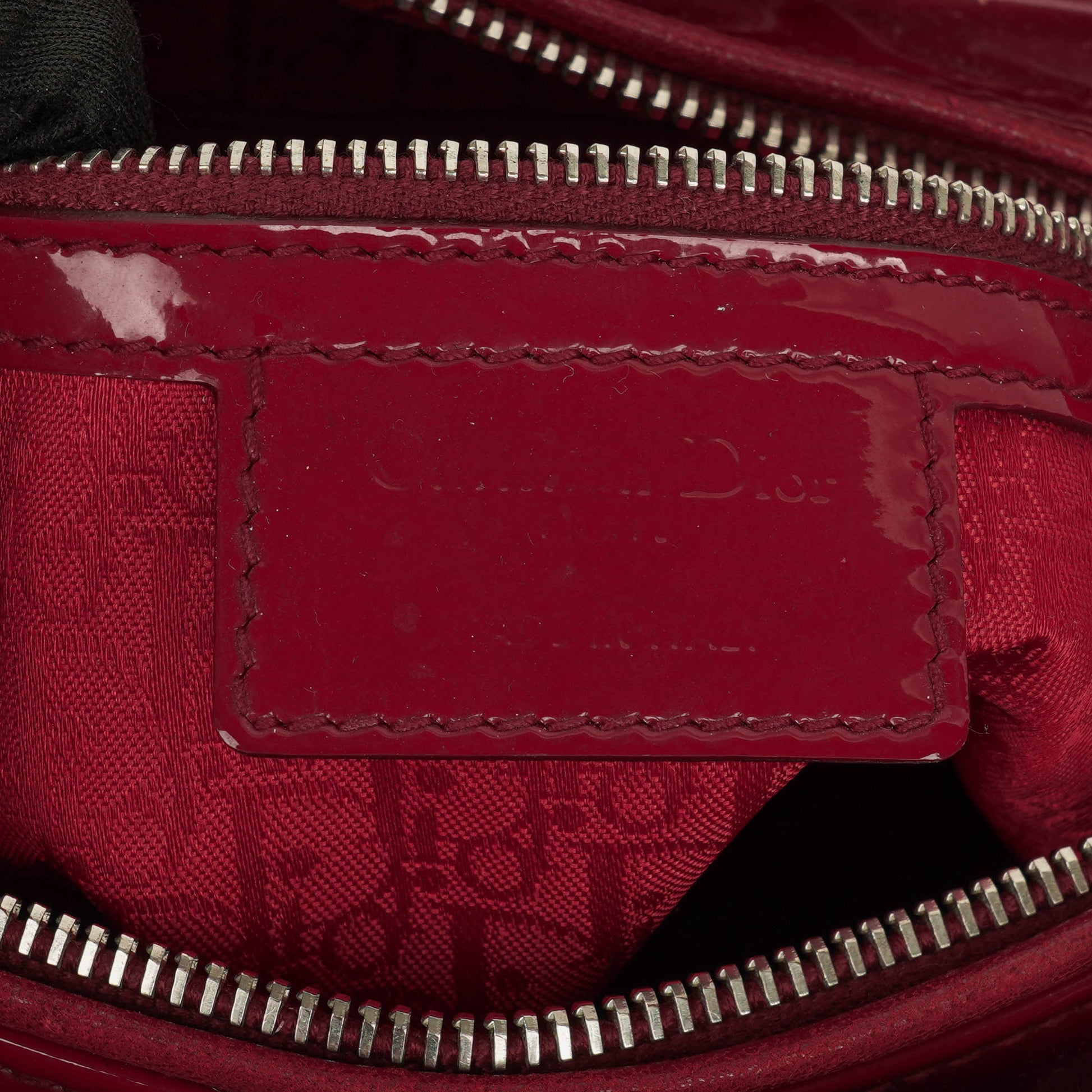 Dior Lady Dior Vintage Handtasche aus Lack-Kalbsleder