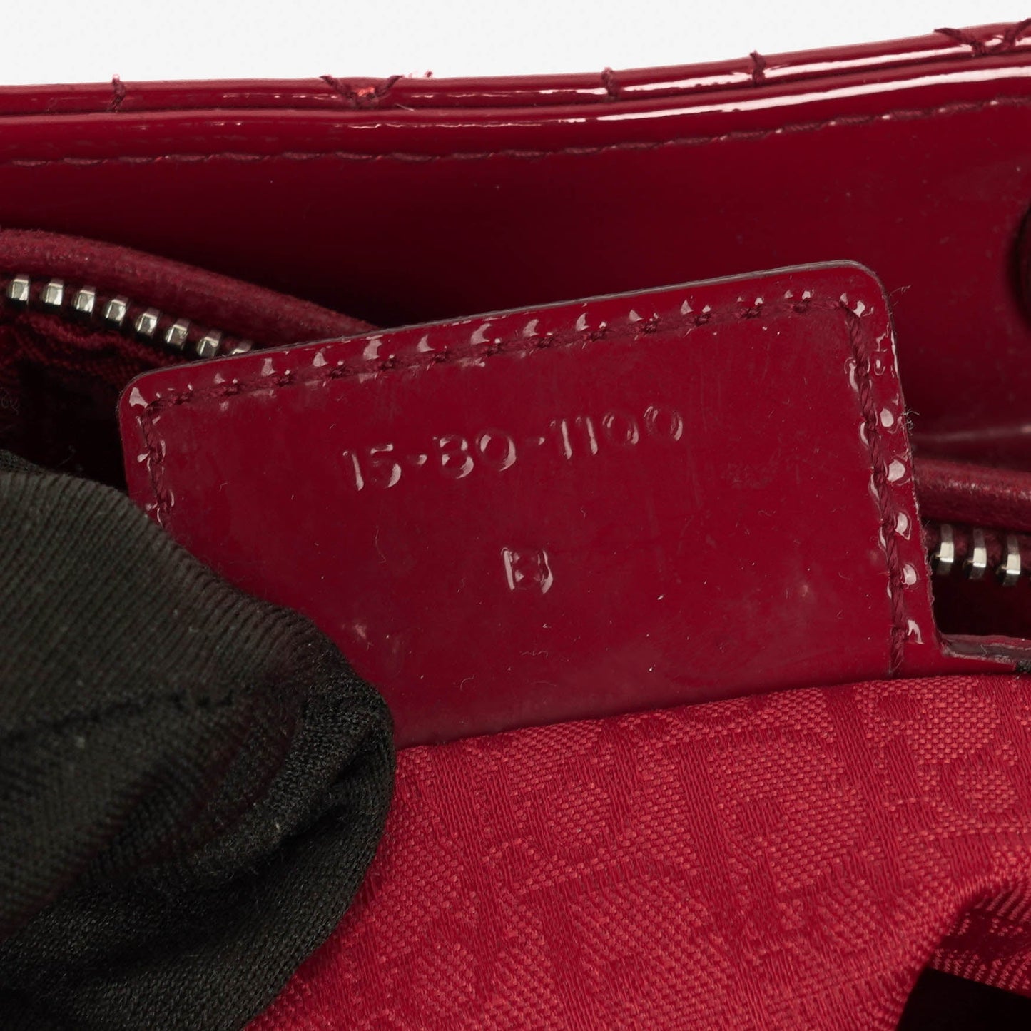 Dior Lady Dior Vintage Handtasche aus Lack-Kalbsleder