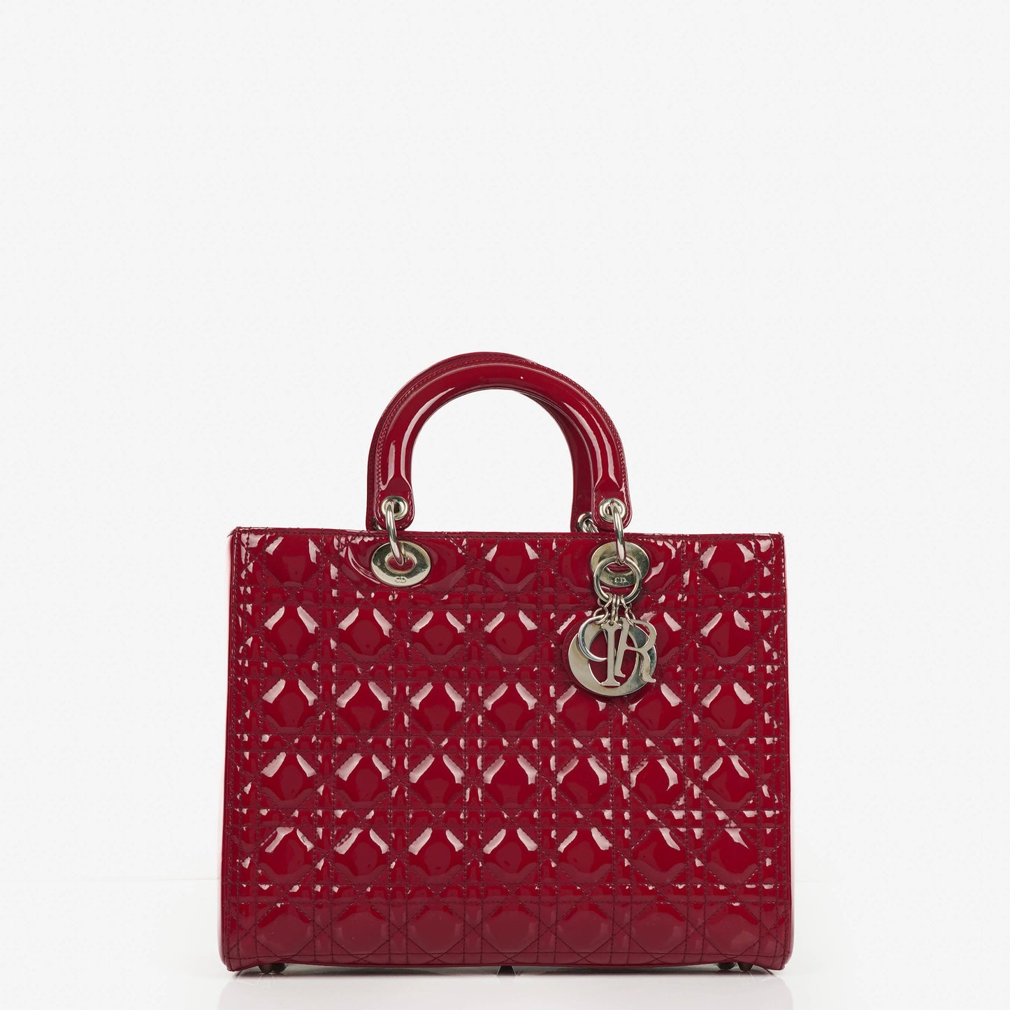 Dior Lady Dior Vintage Handtasche aus Lack-Kalbsleder