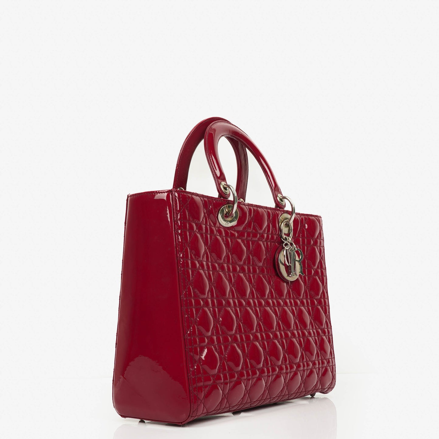 Dior Lady Dior Vintage Handtasche aus Lack-Kalbsleder