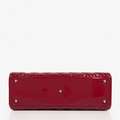 Dior Lady Dior Vintage Handtasche aus Lack-Kalbsleder