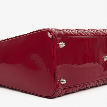 Dior Lady Dior Vintage Handtasche aus Lack-Kalbsleder