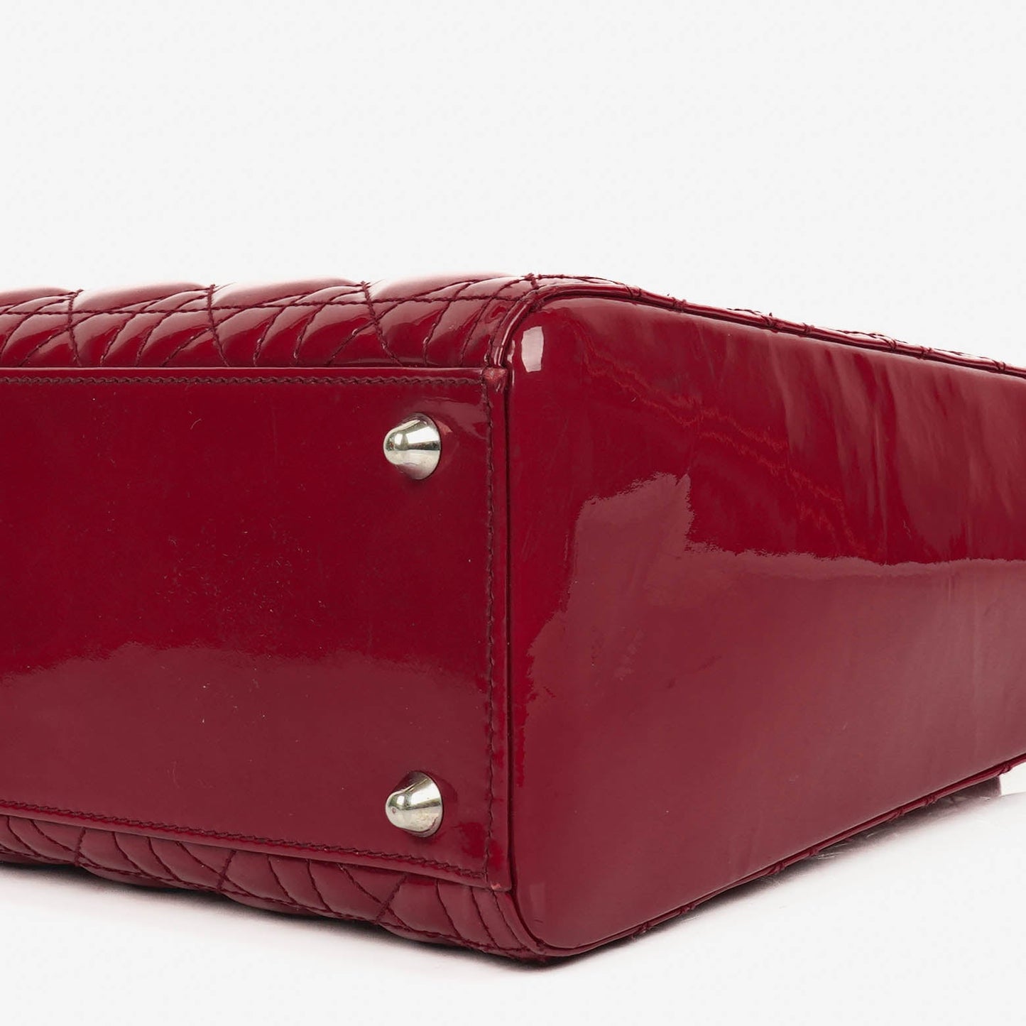 Dior Lady Dior Vintage Handtasche aus Lack-Kalbsleder