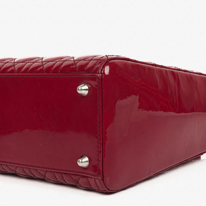 Dior Lady Dior Vintage Handtasche aus Lack-Kalbsleder