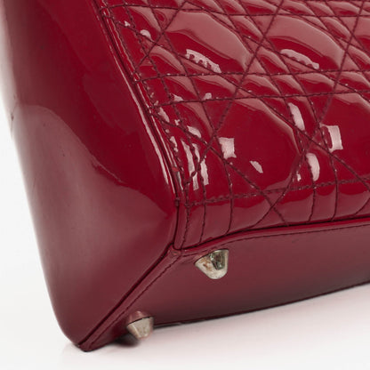 Dior Lady Dior Vintage Handtasche aus Lack-Kalbsleder